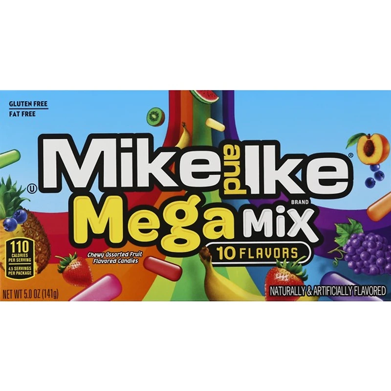 mike and ike® mega mix theater box candy 5oz