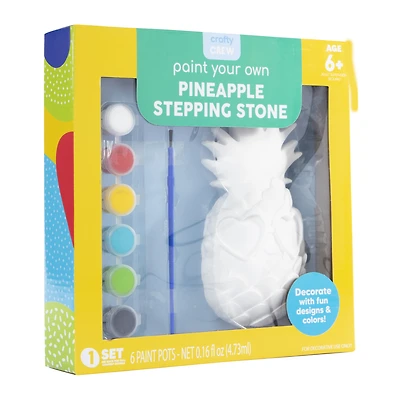 paint your own pineapple stepping stone craft kit