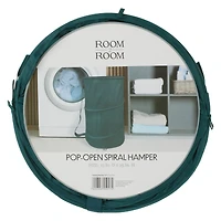 pop-open spiral hamper 15in x 25in - light blue