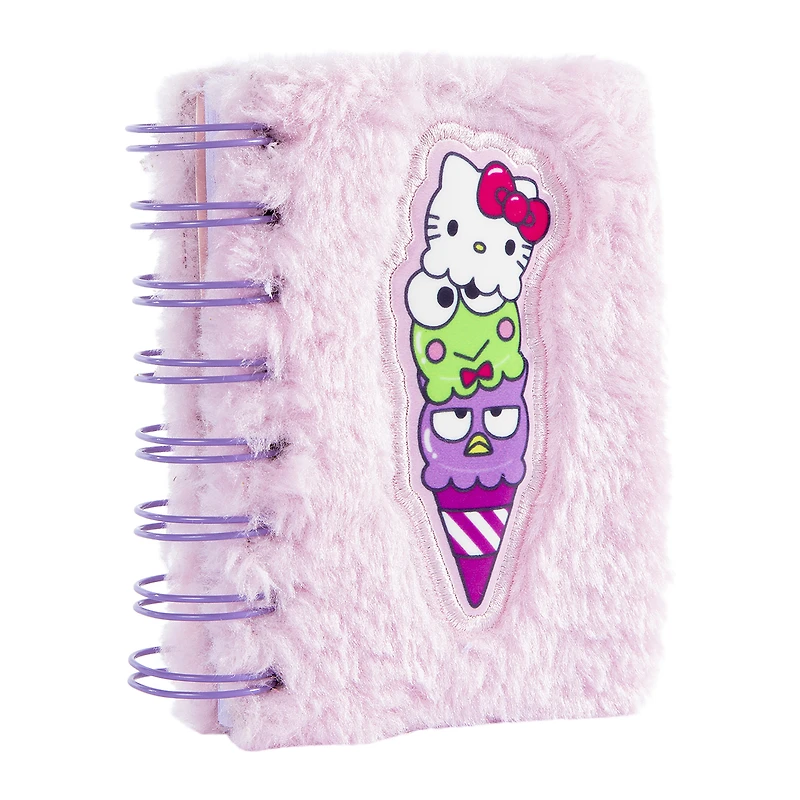 pink hello kitty® fuzzy mini journal