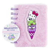pink hello kitty® fuzzy mini journal