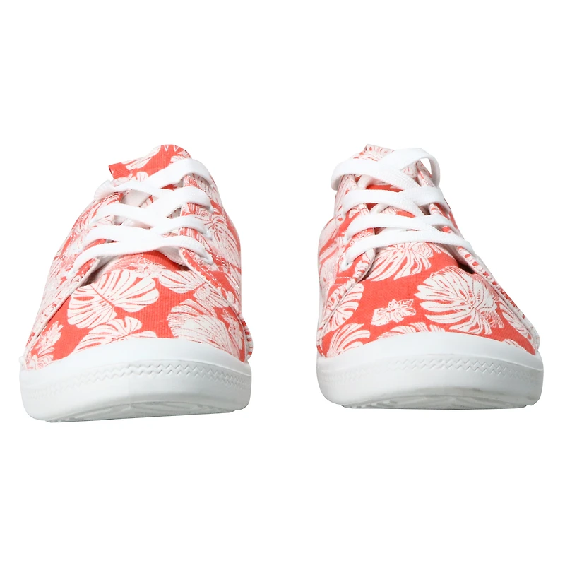 Ladies Blue Stripe Scrunch Back Sneakers