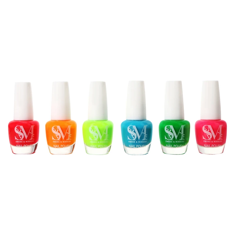 smoke & mirrors viva la neon 7-piece nail polish set