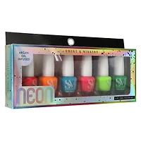 smoke & mirrors viva la neon 7-piece nail polish set