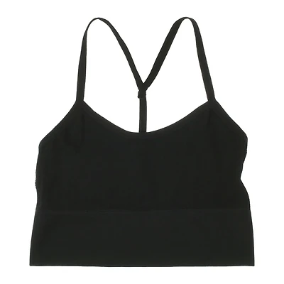 white longline t-back sports bra