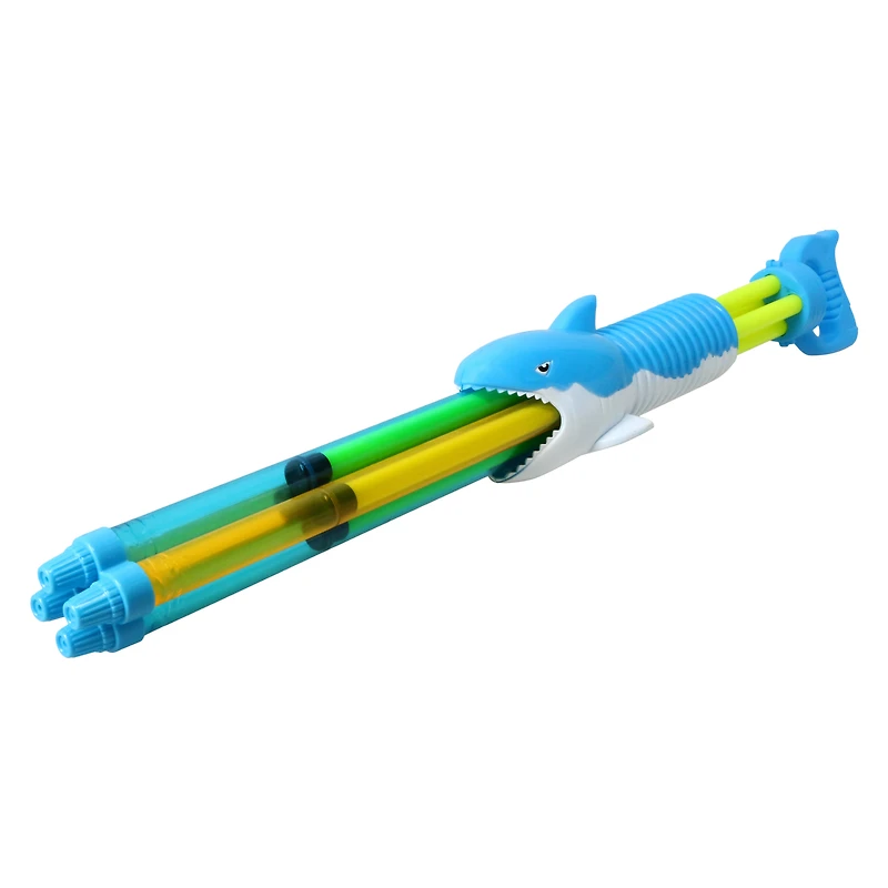 shark triple tubes water blaster toy - pink