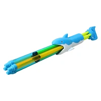 shark triple tubes water blaster toy - pink