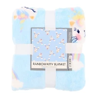 Caticorn Plush Blanket 50in X 60in