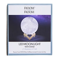 Moon Orb Light W/ Wooden Stand 6in