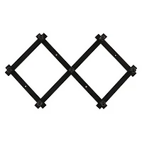 accordion wall hooks rack w/ 7 pegs