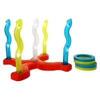 LED light up ring toss game