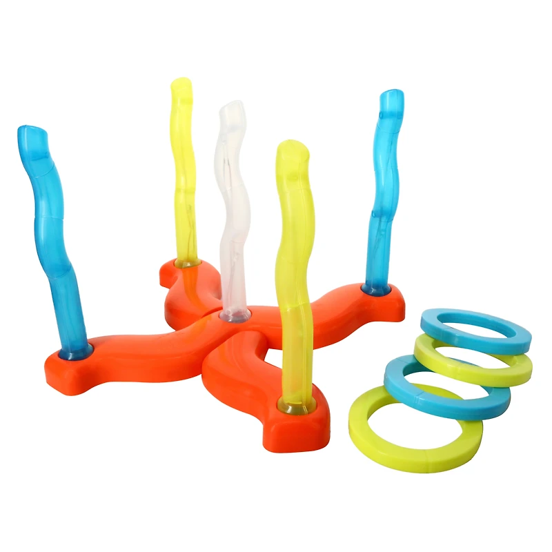 LED light up ring toss game