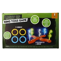 LED light up ring toss game