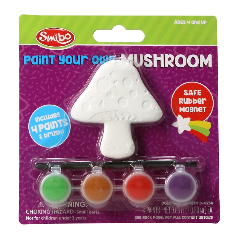 paint your own magnet - mushroom