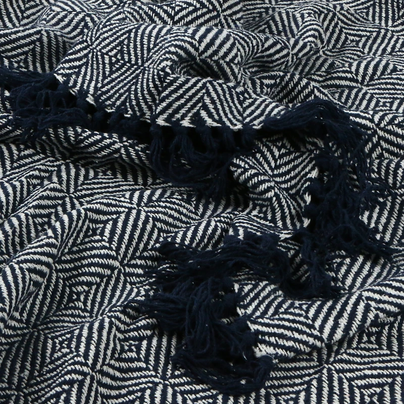 diamond cotton throw blanket 50in x 60in