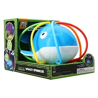 LED light-up whale sprinkler toy