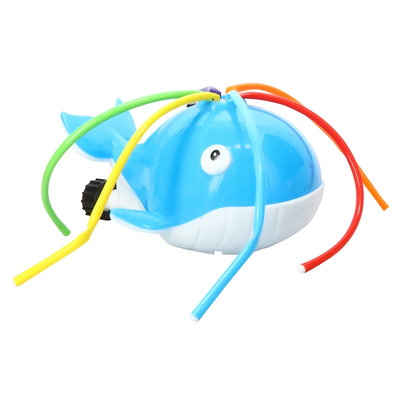 LED light-up whale sprinkler toy