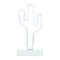 LED cactus neon sign with stand 12in, battery operated