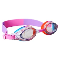 girl's printed swim goggles - butterflies