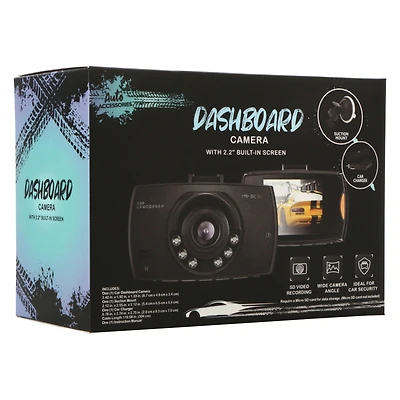 dashboard camera w/ 2.2in built-in screen