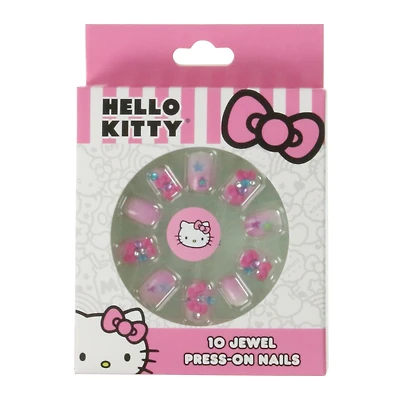 hello kitty® jewel press-on nails 10-count