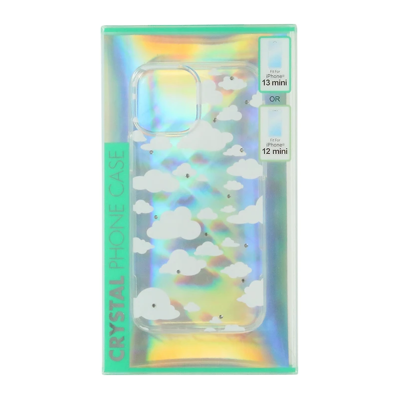 iPhone 13 Mini®/12 Mini® crystal phone case - poppy floral