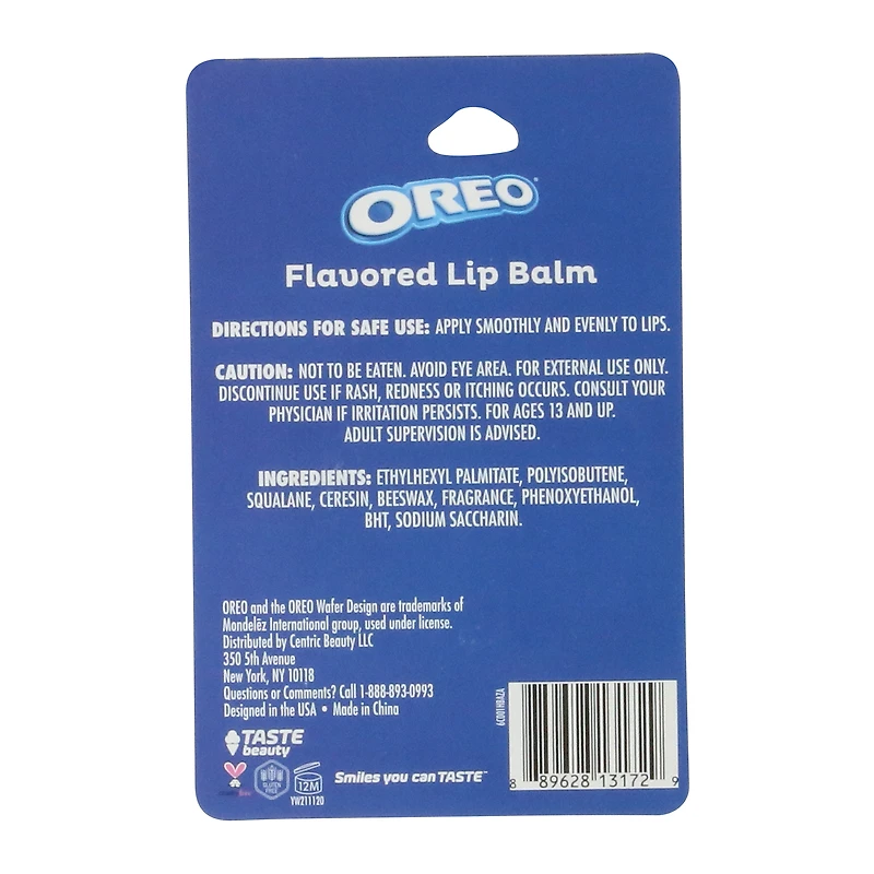 oreo® peanut butter & chocolate cookie flavored lip balm