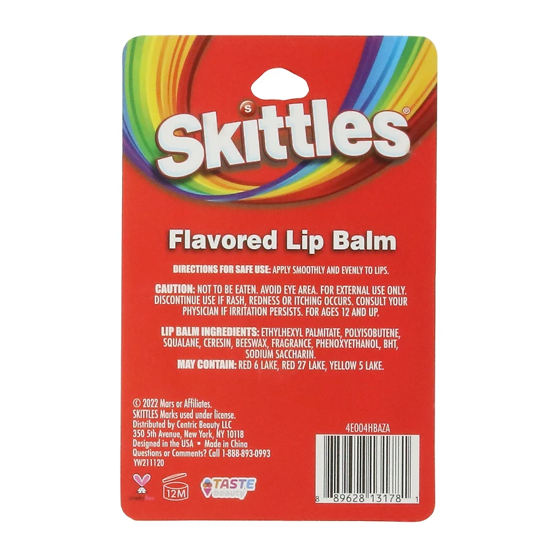 skittles® flavored lip balm, strawberry 0.35oz