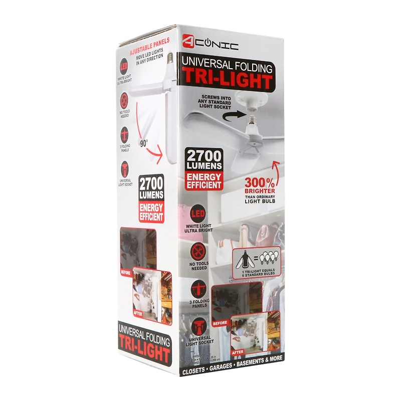 universal LED folding tri-light