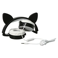 glitter cat shaky headphones with mic