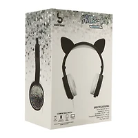 glitter cat shaky headphones with mic