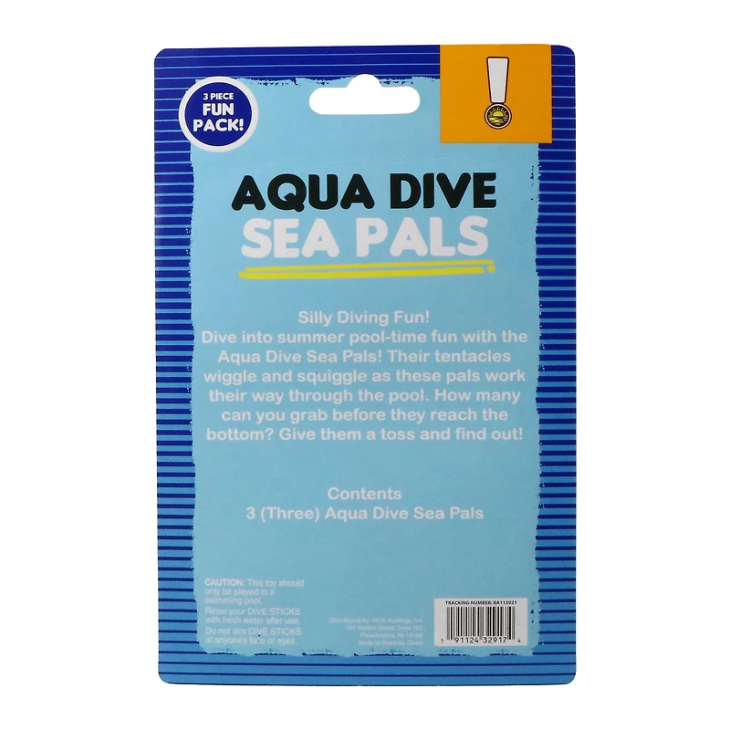 sea pals 3-piece pool dive toy set