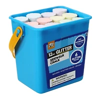 12-piece basic sidewalk chalk bucket (styles may vary)