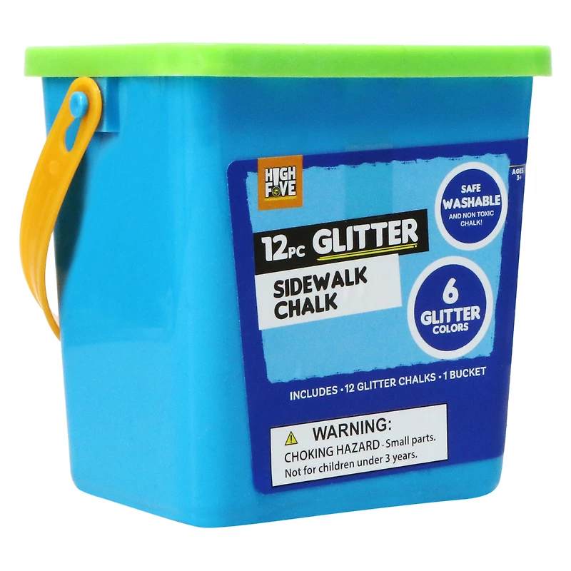 12-piece basic sidewalk chalk bucket (styles may vary)
