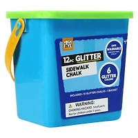 12-piece basic sidewalk chalk bucket (styles may vary)