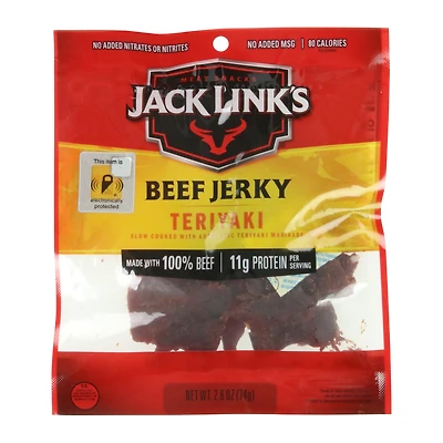 jack link’s® teriyaki beef jerky 2.6oz resealable bag