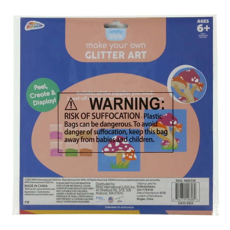 glitter art DIY kit - sloth