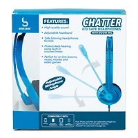 wired kid-safe headphones with boom mic