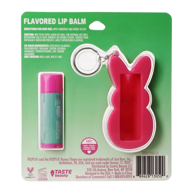 peeps® flavored lip balm & keychain set