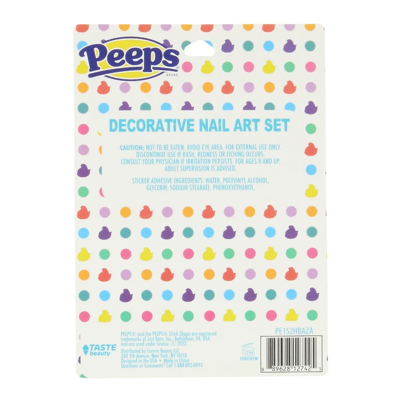 peeps® nail art stickers 60+ piece set