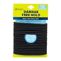 Clasp Free® Thick Hair Elastics Black 20-Count