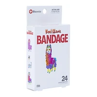 bioswiss® kool llama adhesive bandages 24-count