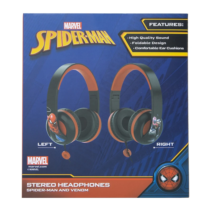 marvel® spiderman™ epic battles stereo headphones