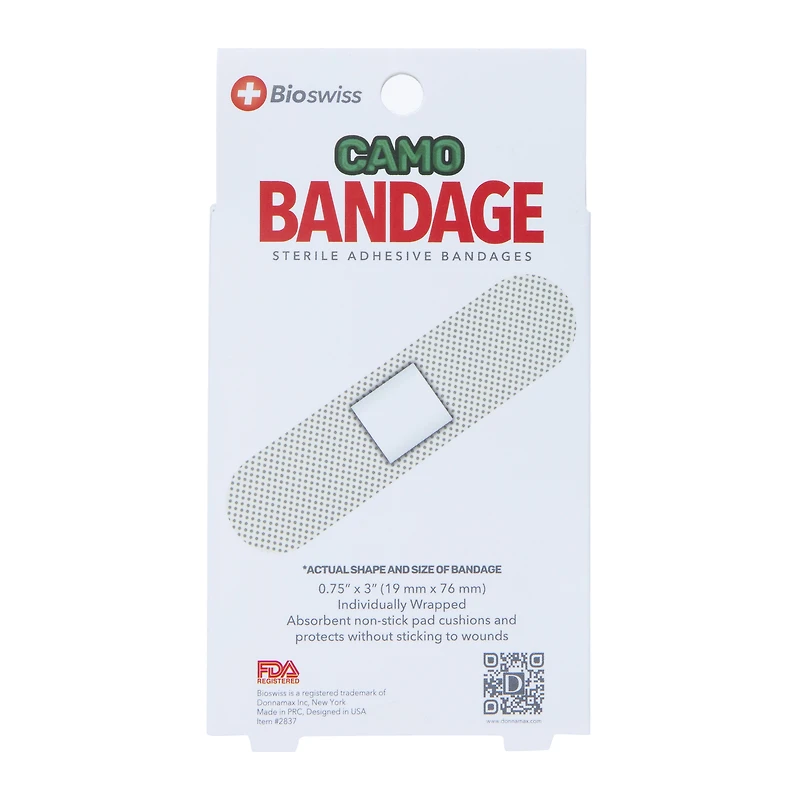 bioswiss® camo bandages 24-count