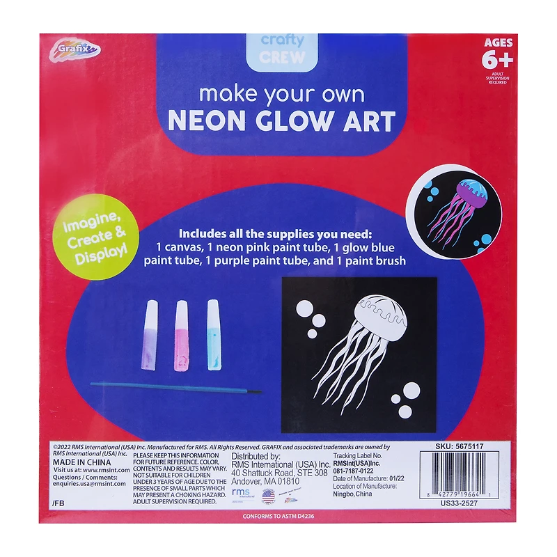 neon glow art kit - turtle