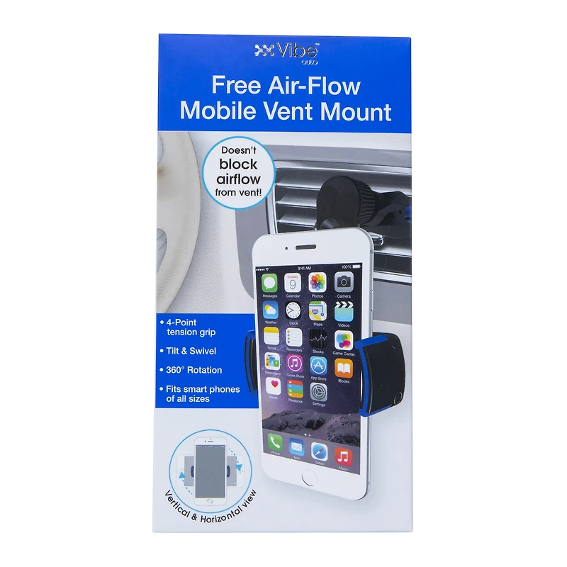 Free Air-Flow Mobile Phone Vent Mount