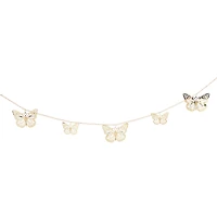 silver metal wall garland 2.5ft - stars