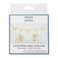 silver metal wall garland 2.5ft - stars