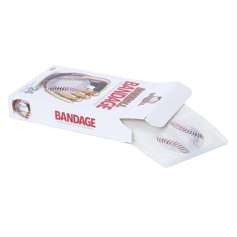 bioswiss® baseball adhesive bandages 24-count
