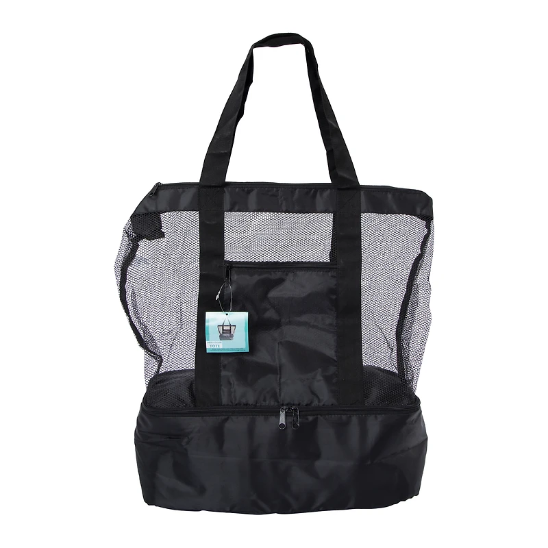 mesh cooler tote bag 21in
